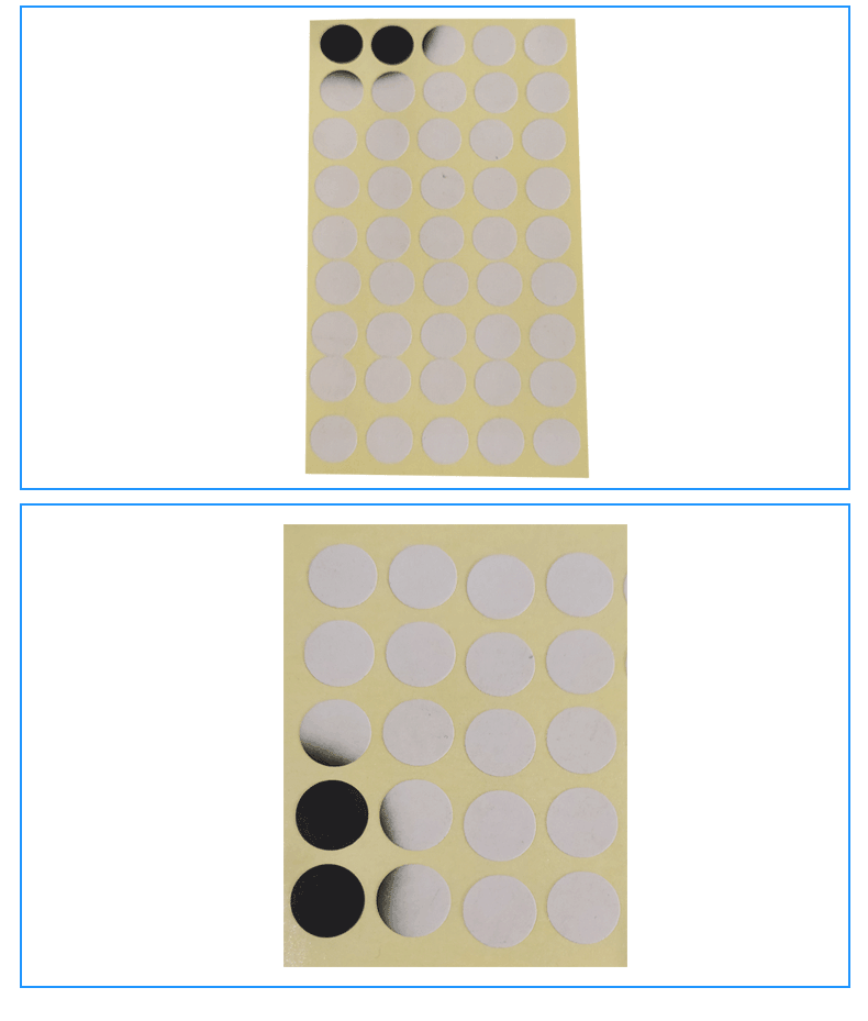 80°白變黑不干膠標簽